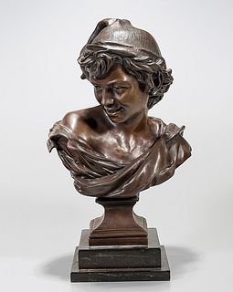 Bronze Sculpture of a Young Woman