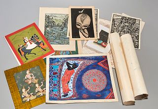 Large Group of Balinese and Southeast Asian Prints