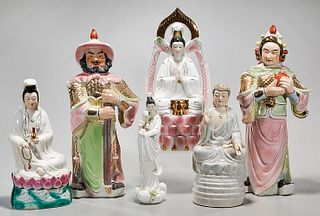 Six Various Chinese Porcelain Figures