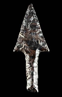 Very Large Colima Obsidian Spearhead