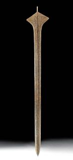 20th C. African Topoke Iron Spear Currency - Liganda