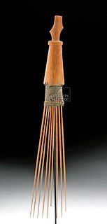 Early 20th C. Papua New Guinea Wood Hair Comb