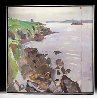 Framed W. Draper Painting - Bantry Bay, Ireland - 1960s