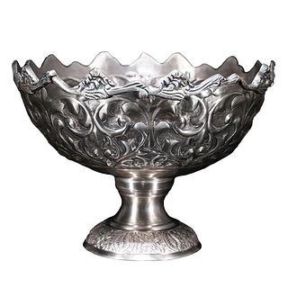 A Silver-plated Cupronickel Fruit Plate