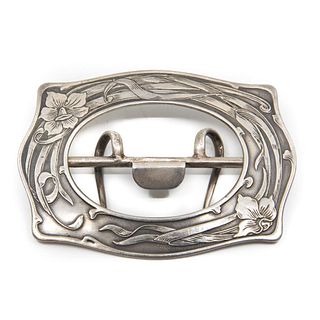 Art Nouveau Sterling Silver Foster and Bailey Buckle