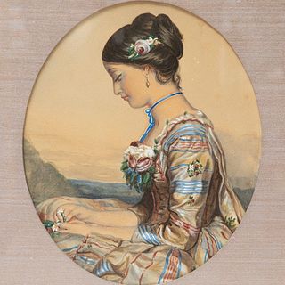 Watercolor /gouache ,c.1880