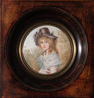19th Century Miniature Portrait Painting