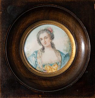 19th Century Miniature Portrait Painting