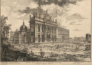 Giovanni Battista Piranesi etching of Basilica of St. John Lateran 1772