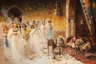 Antonio Rivas "Dream Serenade, 1886 Oil on canvas