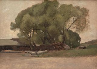 John Francis Murphy Old Sawmill, Arkville Oil on Canvas 1884