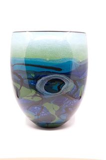 Ioan Nemtoi tall 20th Century Glass Vase
