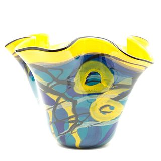 large Ioan Nemtoi 20th Century Glass Vase