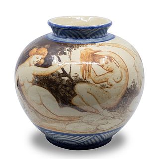 RORSTRAND art nouveau art deco ceramic Vase signed