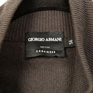 Giorgio Armani Cashmere Zip Up Sweater