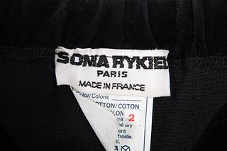 Sonia Rykiel Black Cotton Pants
