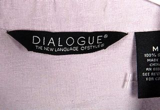 Dialogue 100% Silk Blouse