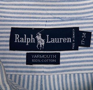 Ralph Lauren Men's Pin Stipe Button Up Shirt