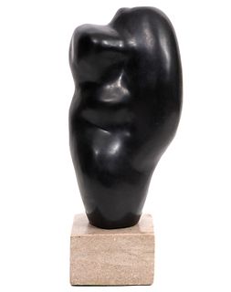 John McIntire Black Hard Stone Sculpture