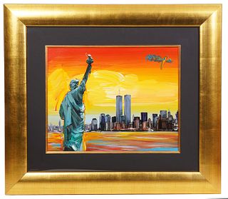 Peter Max 'Statue of Liberty and Twin Towers'