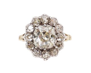 Antique Victorian Diamond Halo Ring