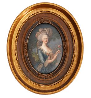 KPM 19th C. Plaque of 'Marie Antoinette'