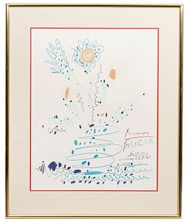 After Picasso 'Flowers for UCLA' Lithograph