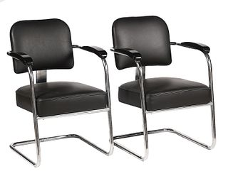 Pr. Art Deco Arm Chairs by Salvatore Bevelacqua