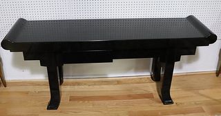 Lorin Marsh Signed Lacquered 2 Drawer Console .
