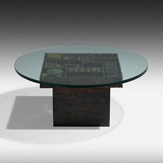 Paul Evans, Rare Sculpted coffee table