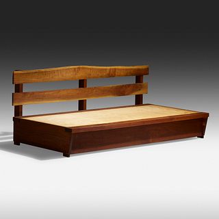 In the manner of George Nakashima, Daybed