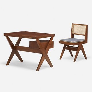 Pierre Jeanneret, Desk and chair from Chandigarh