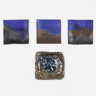 Toshiko Takaezu, Coasters, collection of four