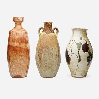 Warren Mackenzie, Vases, collection of three
