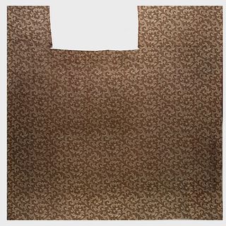 Large Brown and Cream Jacquard Woven Carpet