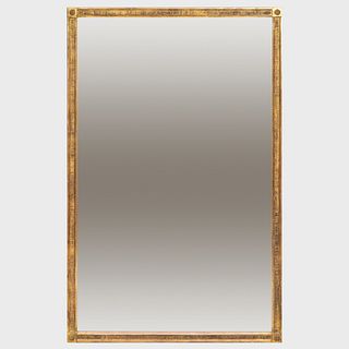 Large Louis XVI Style Giltwood Mirror, of Recent Manufacture