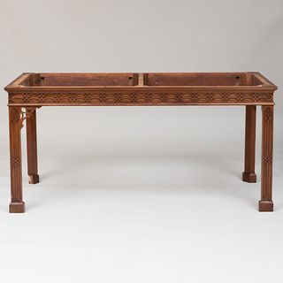 George III Style Mahogany Console Table, of Recent Manufacture