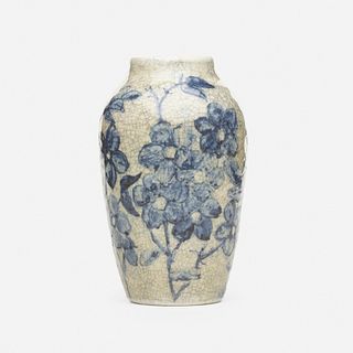 Hugh C. Robertson for Dedham Pottery, Vase with flowers