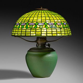 Tiffany Studios and Rookwood Pottery, Mushroom lamp