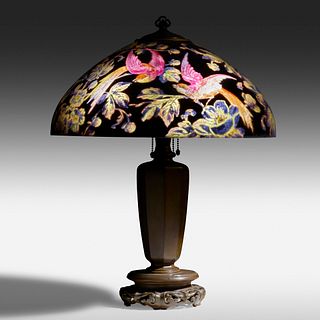 Handel, Table lamp with birds of paradise