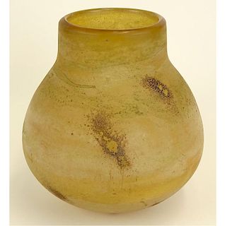 Vintage "scavo" Murano vase by Seguso Vetri d'Arte.