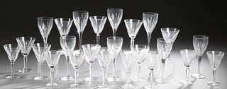 Twenty-Four Pieces of Crystal Stemware, consisting of eight red wines by Villeroy & Boch; 8 Waterford White Wines, and 8 Waterford Red Wines, in the "
