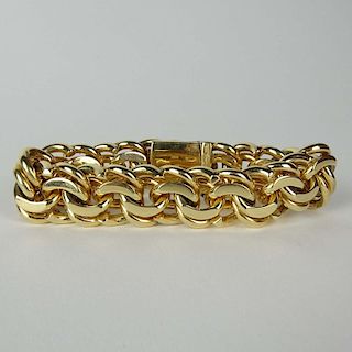 Heavy Tiffany & Co. 14 Karat Yellow Gold Bracelet.