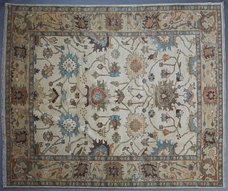 Turkish Angora Oushak Carpet, 8' 4 x 10'.