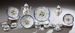 Thirty-Six Piece Hand Painted Herend Partial Tea Service, 20th c.,