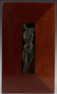 Thomas Bruno (1960-, New Orleans), "Standing Female Nude," 2003, patinated bronze, 1/10, signed, dated and numbered on her proper right leg, presented
