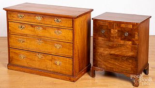 New England birch chest of drawers