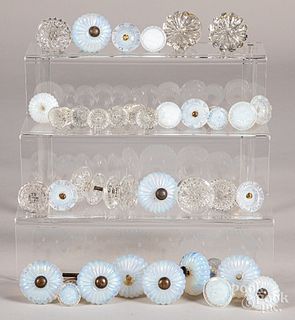 Collection of glass drawer pulls