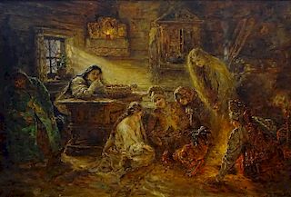 after: Konstantin Egorovich Makovsky, Russian (1839-1915) oil on canvas laid on panel