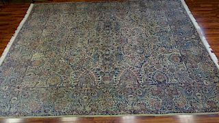 Semi Antique Palace Size Lavar Kerman Persian Carpet.
